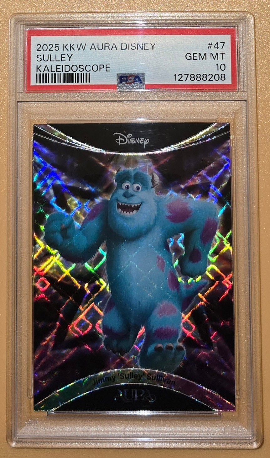 Sulley PSA 10 #d Kaleidoscope Low Pop 2025 Kakawow Disney Aura Suplay Pixar Card