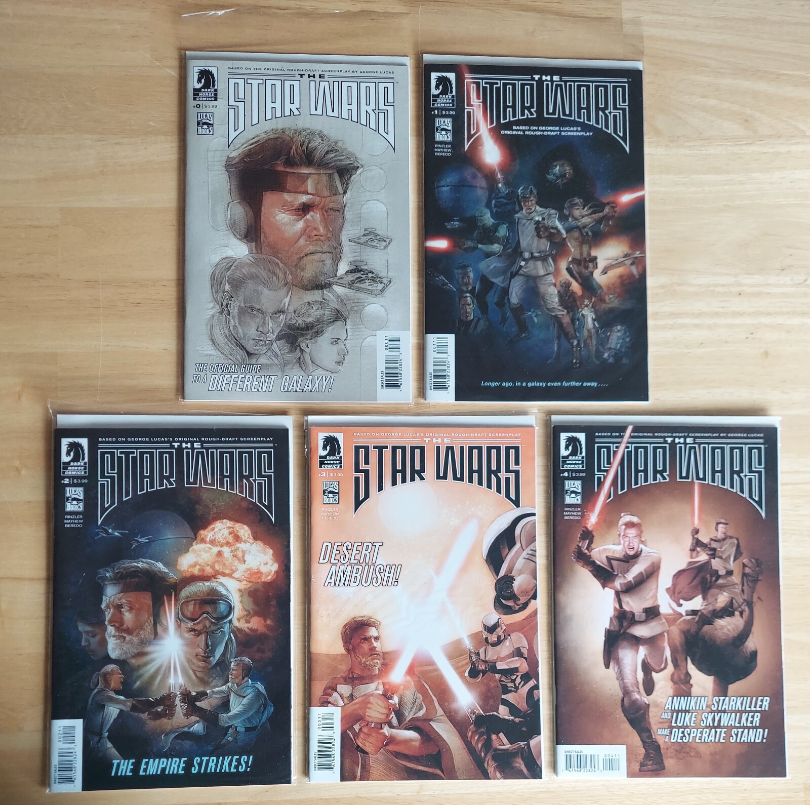 Dark Horse Comics The Star Wars partial Set 0 1 2 3 4 – 5 book lot NEAR MINT!