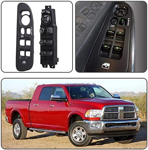 Power Door Window Switch+Bezel Master Control Compatible with 2002-2009 Dodge…