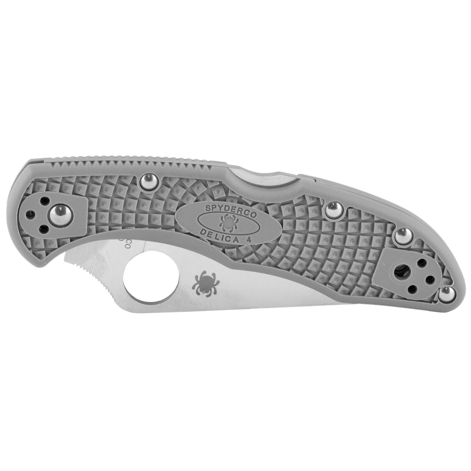 Spyderco Delica 4 Folding Knife 2.9” Plain Edge Blade Lightweight FRN EDC Knife