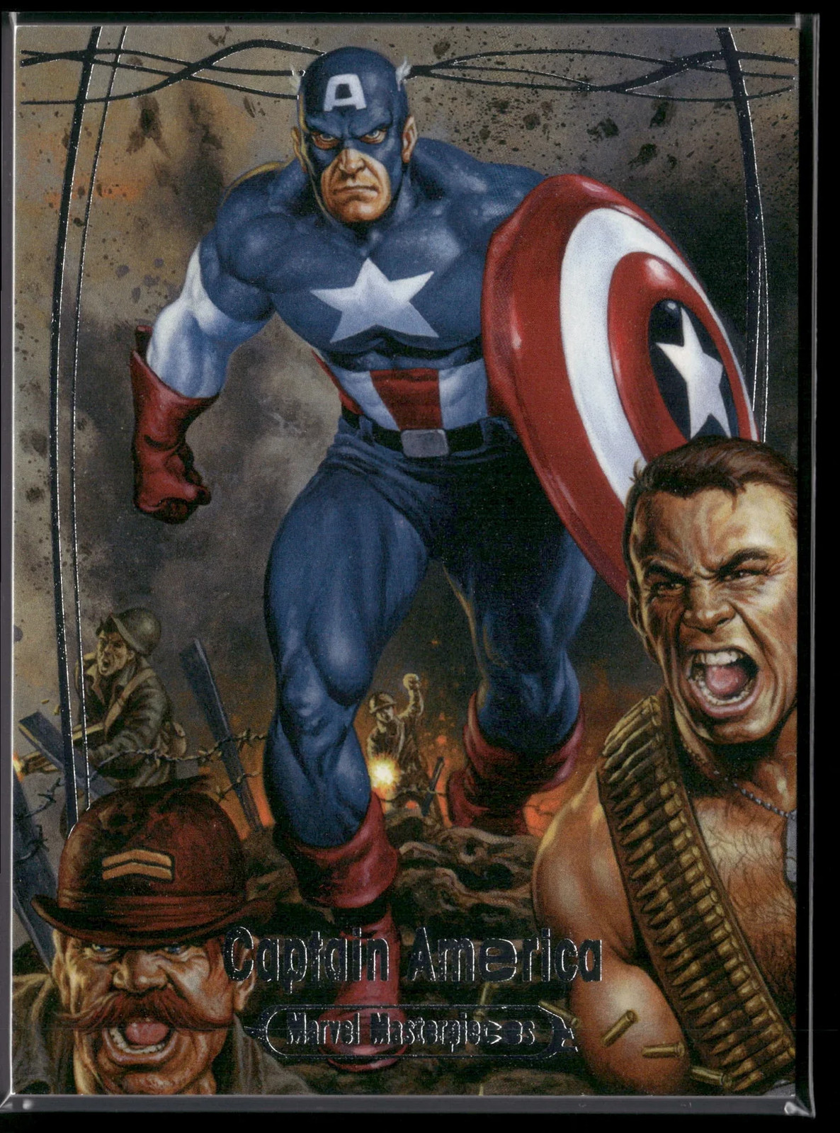 2015 Upper Deck Marvel Masterpieces Captain America #80 Serial Numbered NM