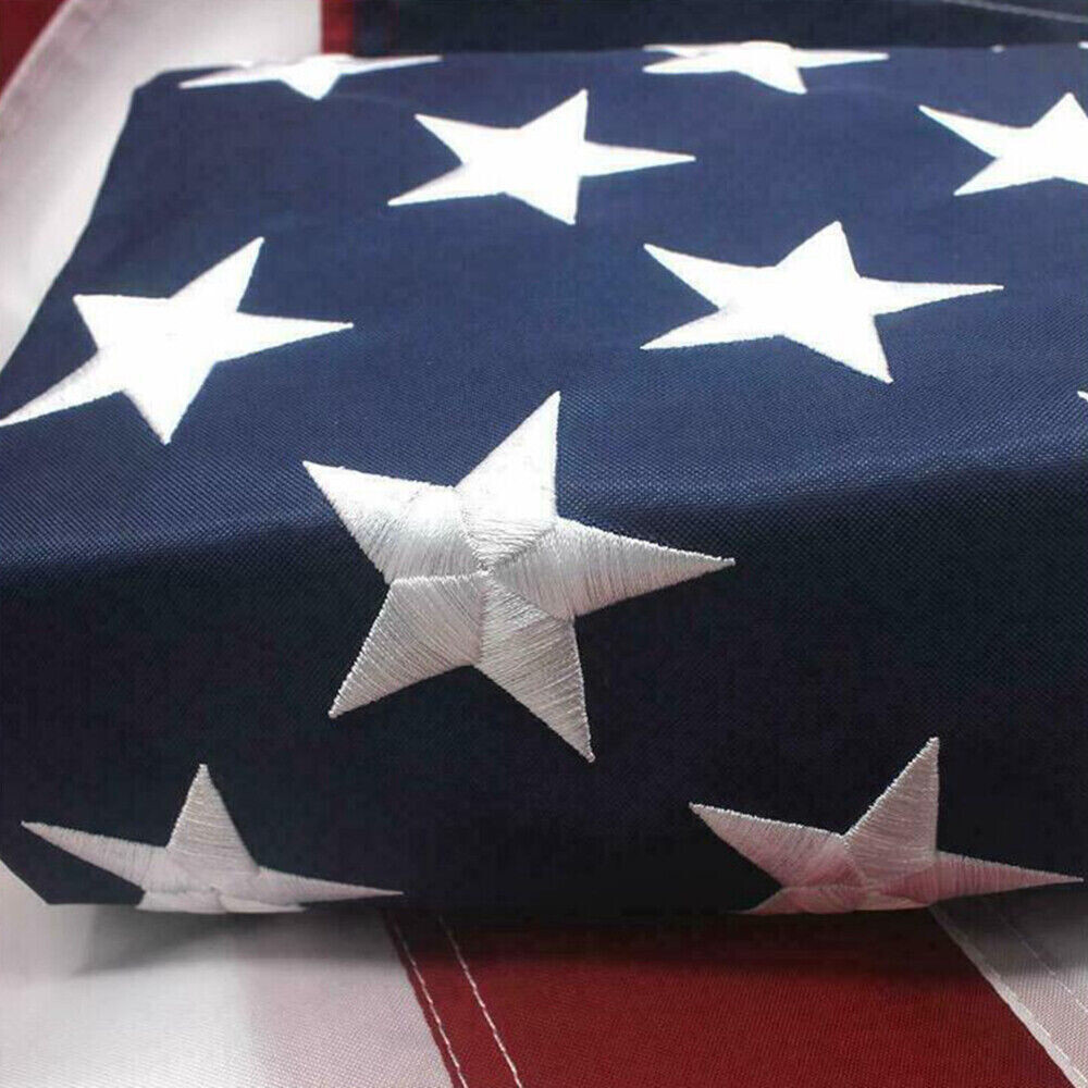 3×5 ft US American Flag Heavy Duty Embroidered Stars Sewn Stripes Grommets Nylon