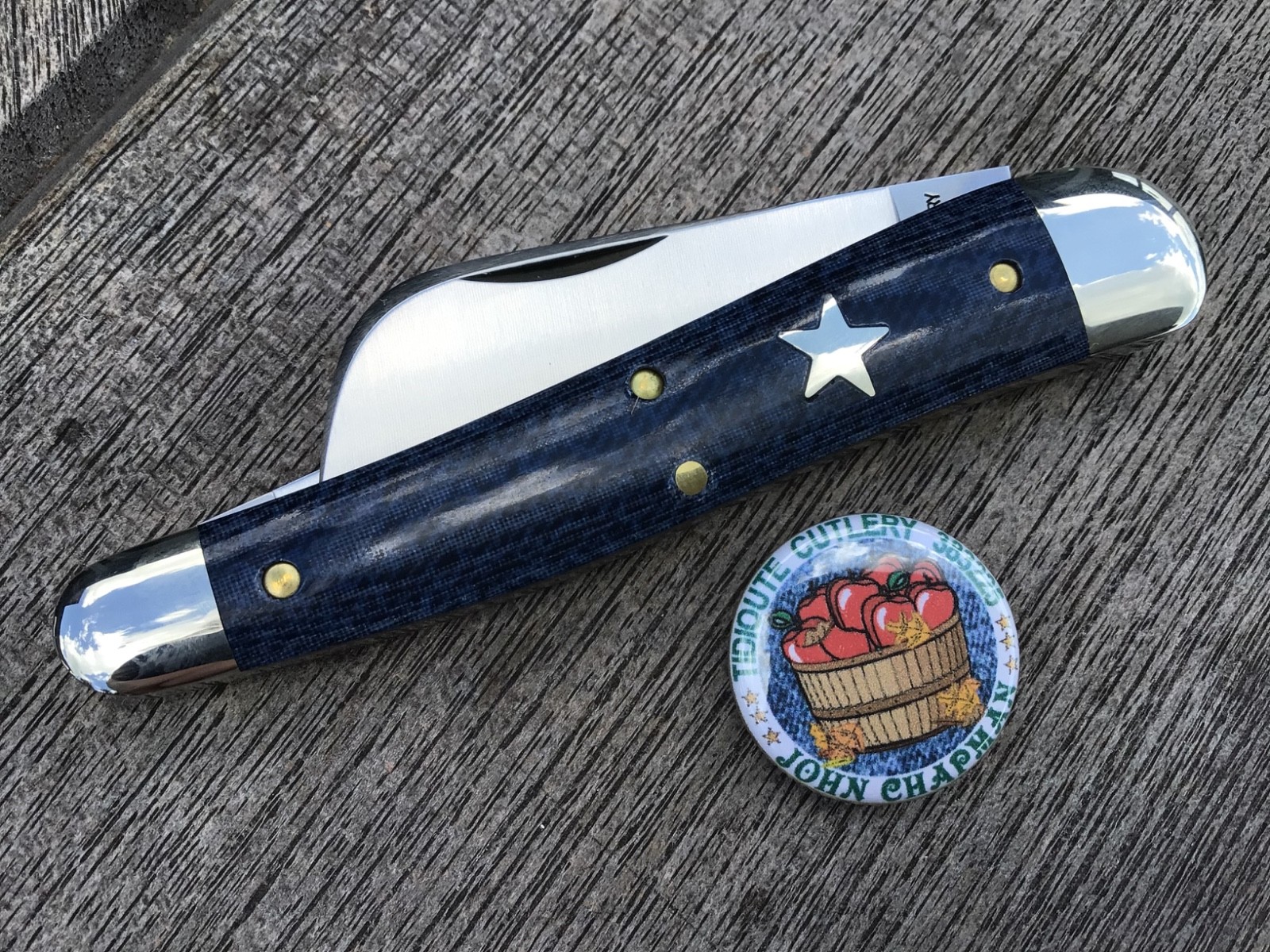 Great Eastern Cutlery #38 John Chapman 383225 Faded Denim Blue Dallas Cowboys!