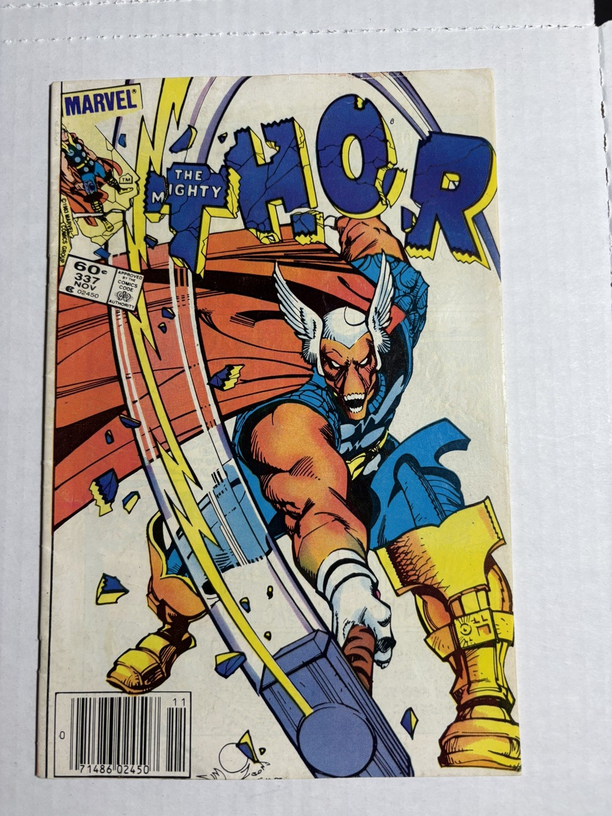 The Mighty Thor #337 Newsstand Variant (Marvel 1983) 1st App. Beta Ray Bill