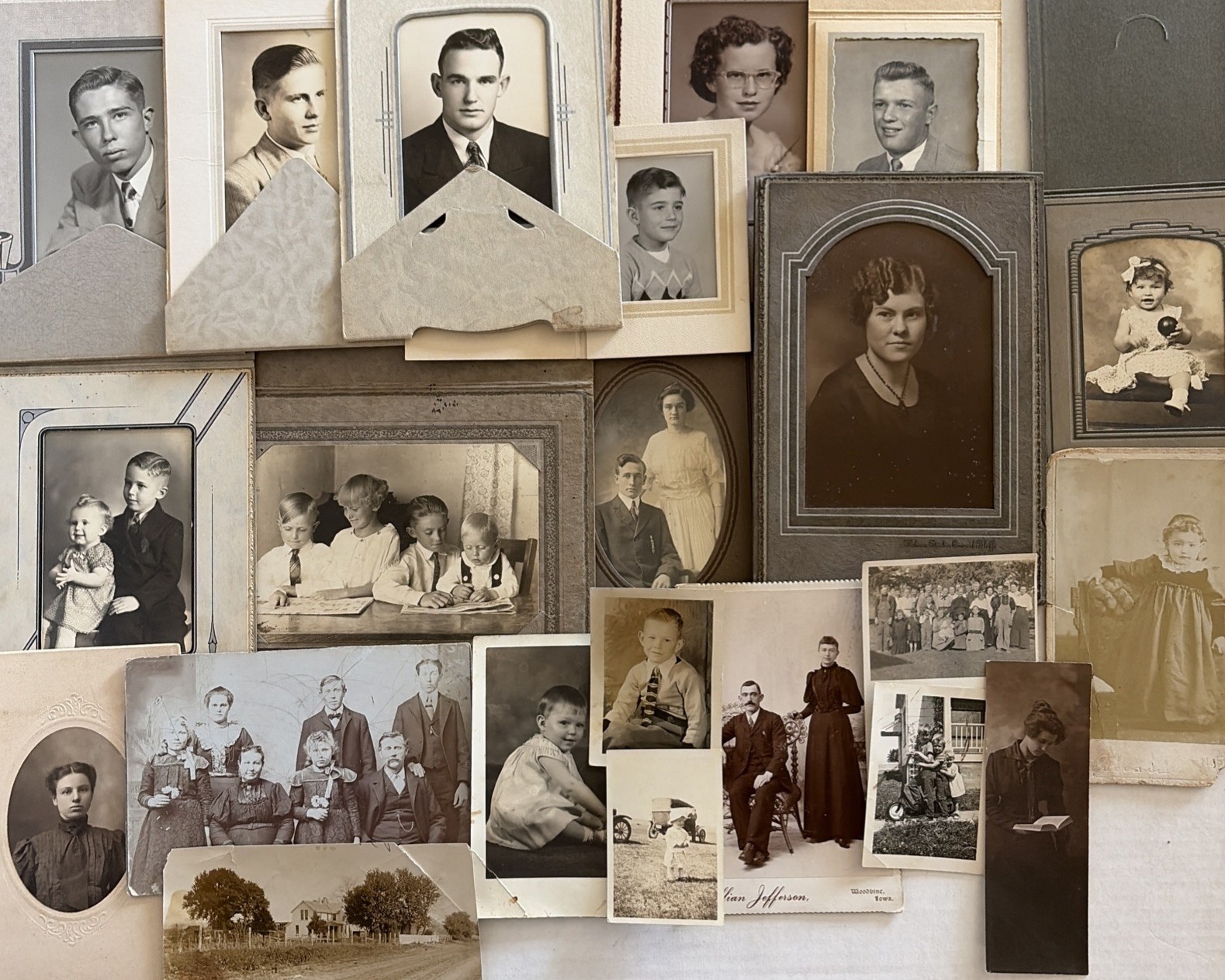 Antique Photos Cabinet Studio Late 1800’s – 1950