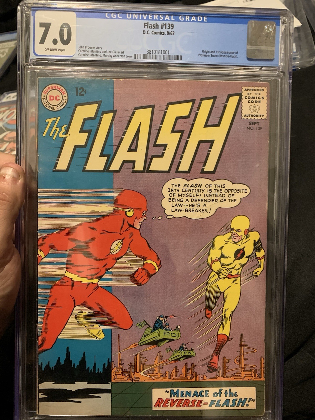 DC Comics The Flash #139 (1963) CGC 7.0 Flash vs Reverse-Flash