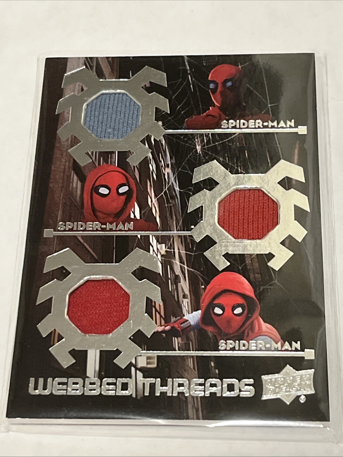 2017 Marvel Homecoming Webbed Threads Triple Memorabilia Spider-Man #WTT2