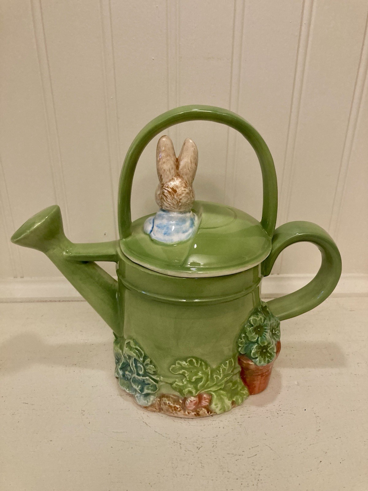 Vintage Schmid Beatrix Potter Musical Tea Pot W/ Box 1994