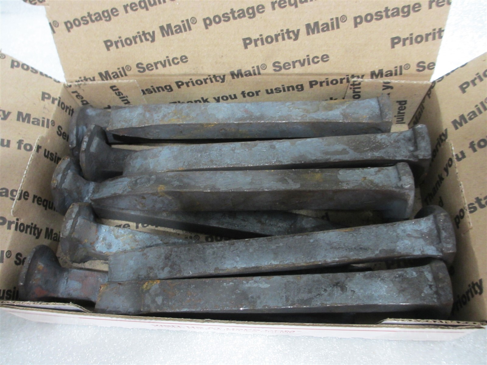 * FREE SHIP * LOT of TEN (10) 5/8″ X 6-1/2″ Roilroad Spikes – NEW – 12