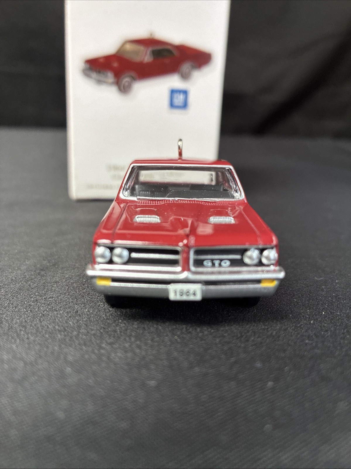 3 Hallmark Ornaments Classic American Cars, 1964 GTO, 1968 FIREBIRD, 1969 CAMARO
