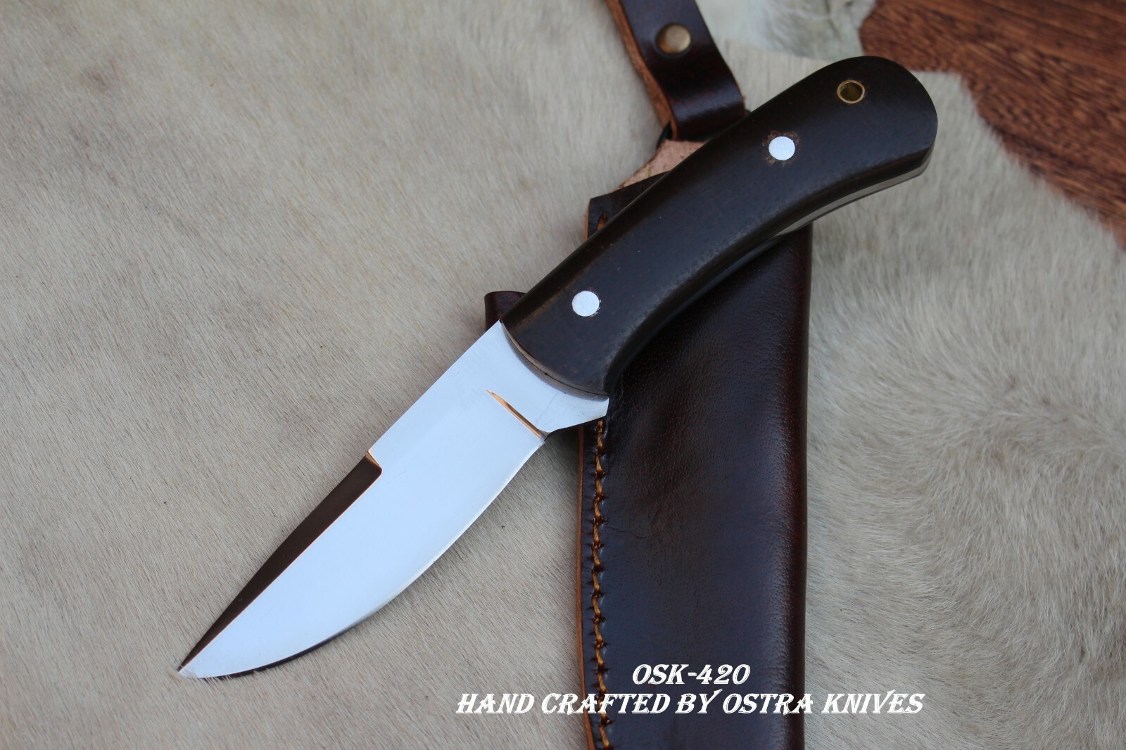1095 HIGH CARBON STEEL HANDMADE SKINNING HUNTING CAMPING EDC FIXED BLADE KNIFE