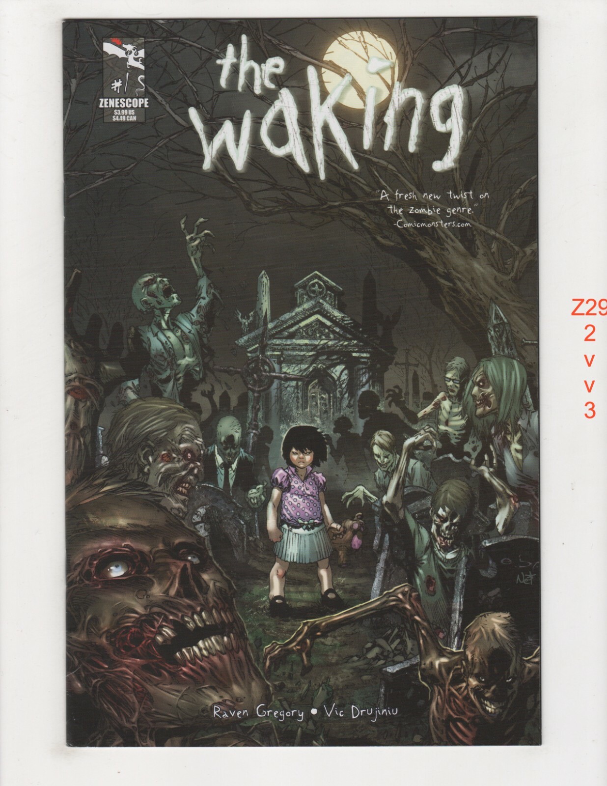 Waking #1 Basaldua variant VF/NM 2010 Zenescope Entertainment z2923