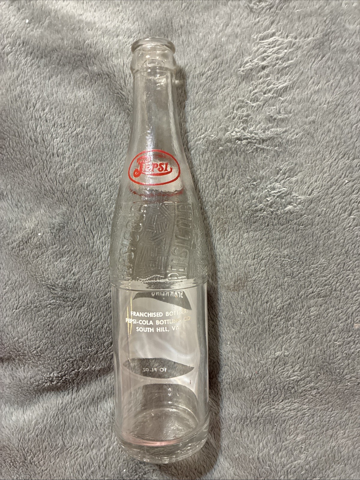 Vintage Pepsi:Cola Double Dot 10oz Acl Soda Bottle South Hill, VA. LGW 1950 👀