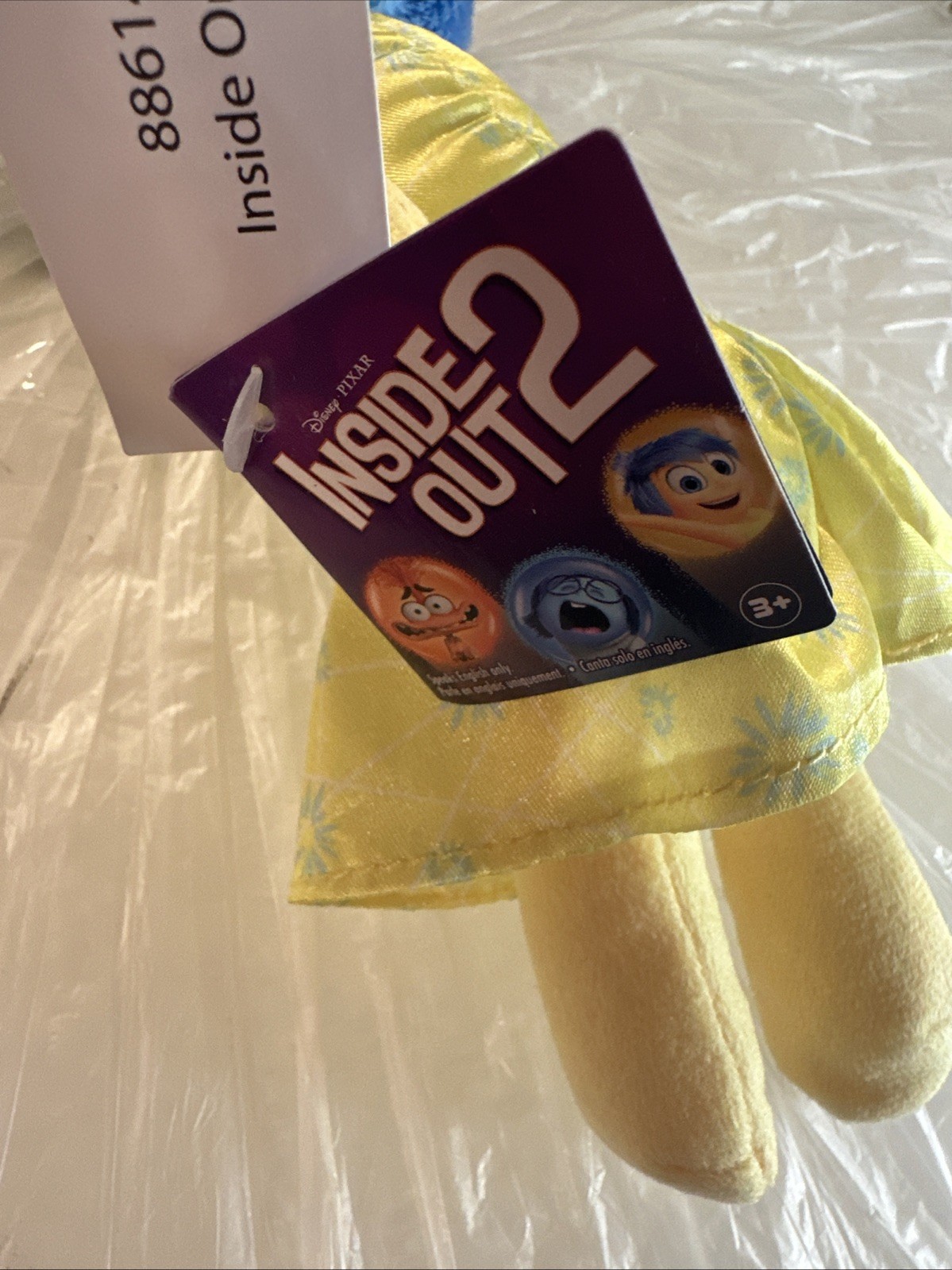 Disney Parks 2025 Pixar Inside Out 2 JOY Happiness Plush Toy NWT