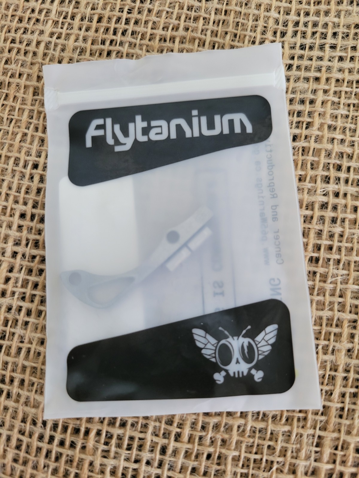 Flytanium Titanium Backspacer For Benchmade Mini Bugout Knife Stonewash Finish