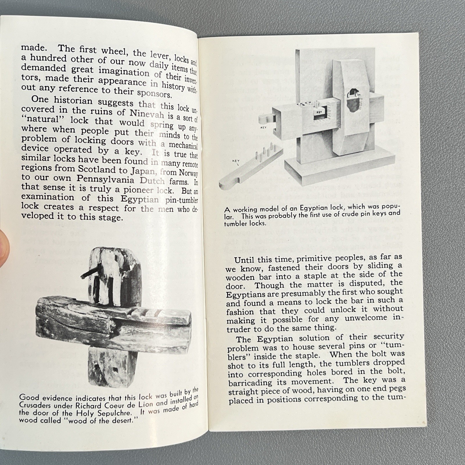 Vtg Yale Towne History Locks Booklet Locksmith Lockpicking Pin Tumbler Diagrams