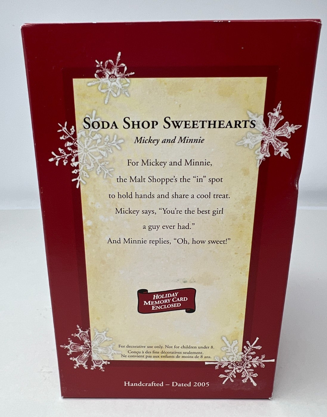 Hallmark Keepsake Ornament 2005 “Soda Shop Sweethearts” Mickey & Minnie
