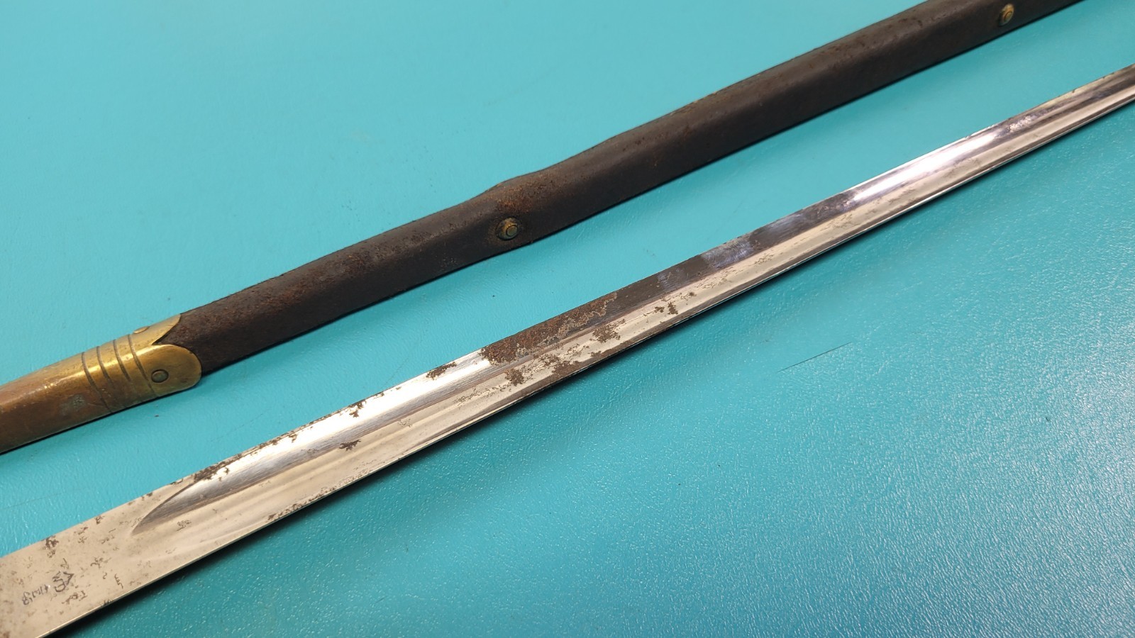 British Pattern 1876 Martini Metford Rifle Bayonet + Scabbard TR1769