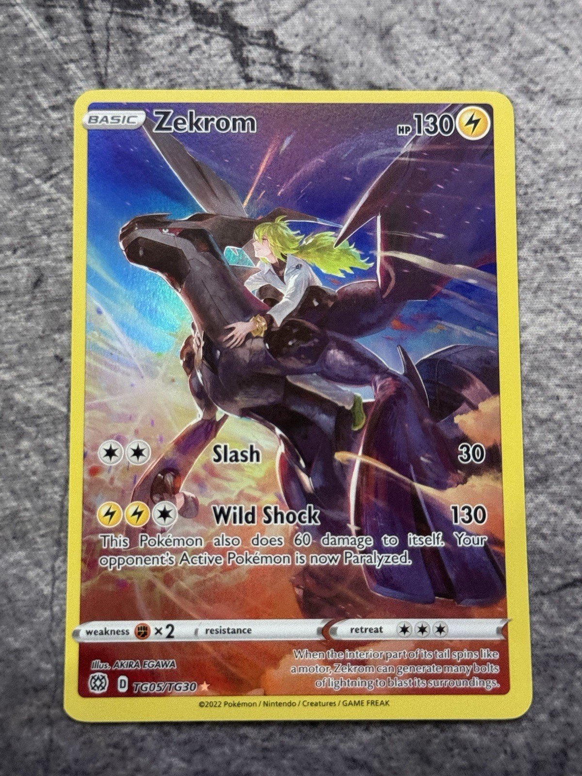 Pokemon TCG – Zekrom Tg05/Tg30 Swsh09: Brilliant Stars Trainer Gallery Holo