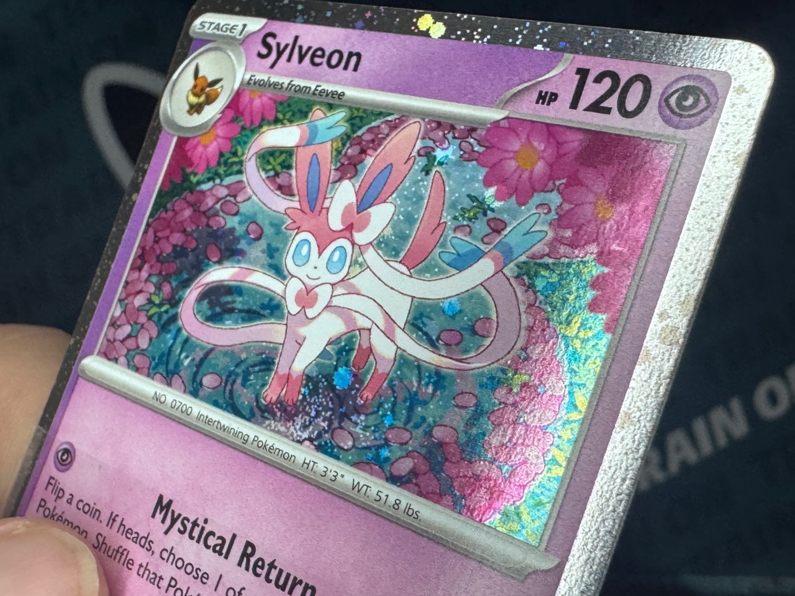 Sylveon 172 🌀 Swirl 🌀 – Promo Cosmos Swirl Holo – S&V Pokemon TCG
