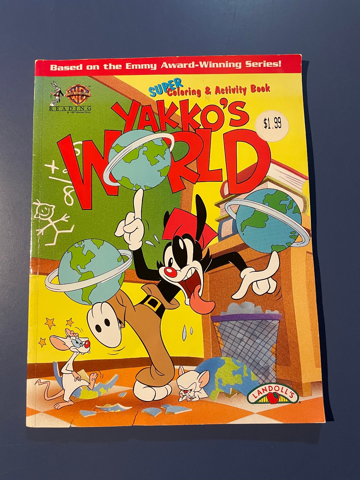 Animaniacs Yakko’s World Coloring Book Vintage 1997 Unused