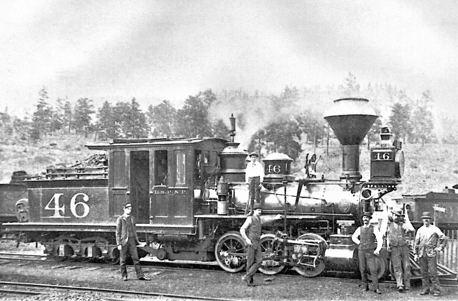 Denver, South Park & Pacific No. 46 3 ft gauge Mason Bogie 2-6-6T 5 x 7 Photo