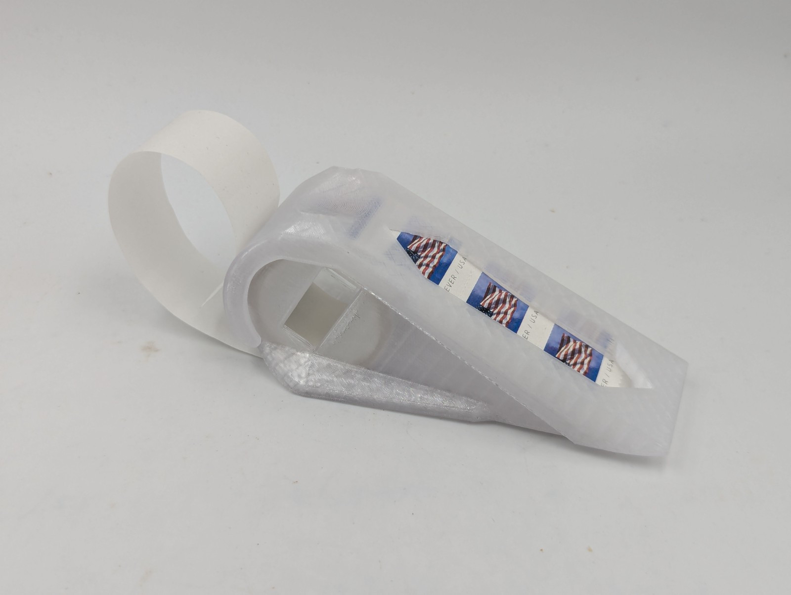 Postage Stamp Dispenser for Roll of 100 Stamps, High Speed Efficient Application