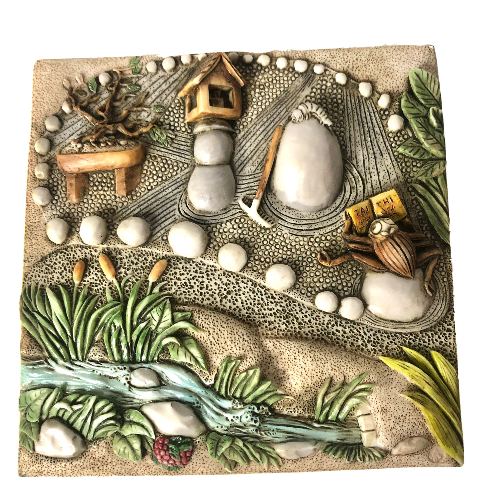 HARMONY KINGDOM PICTURESQUE “Zen Garden” Byron’s Garden Magnetic Tile 11 NIB