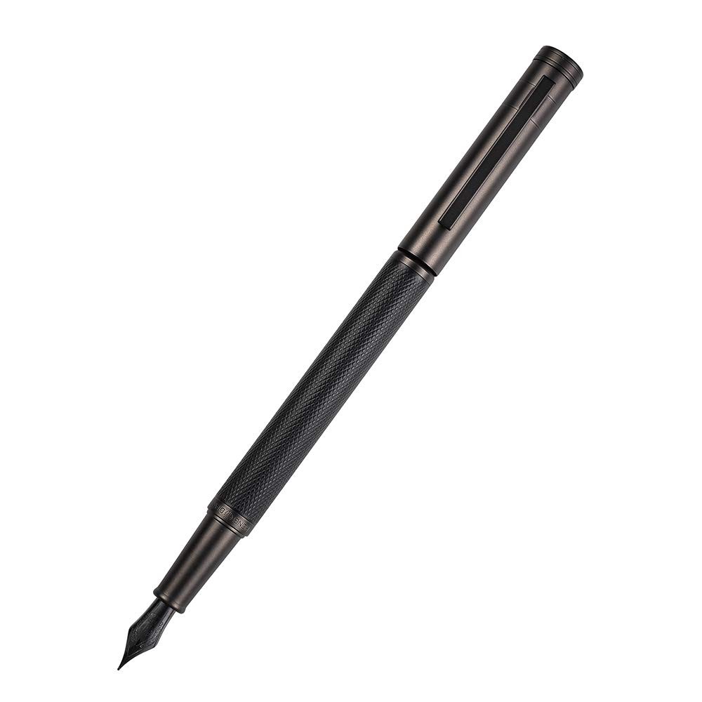 Matte Black Forest Fountain Pen Extra Fine Nib Classic Design with Converter …