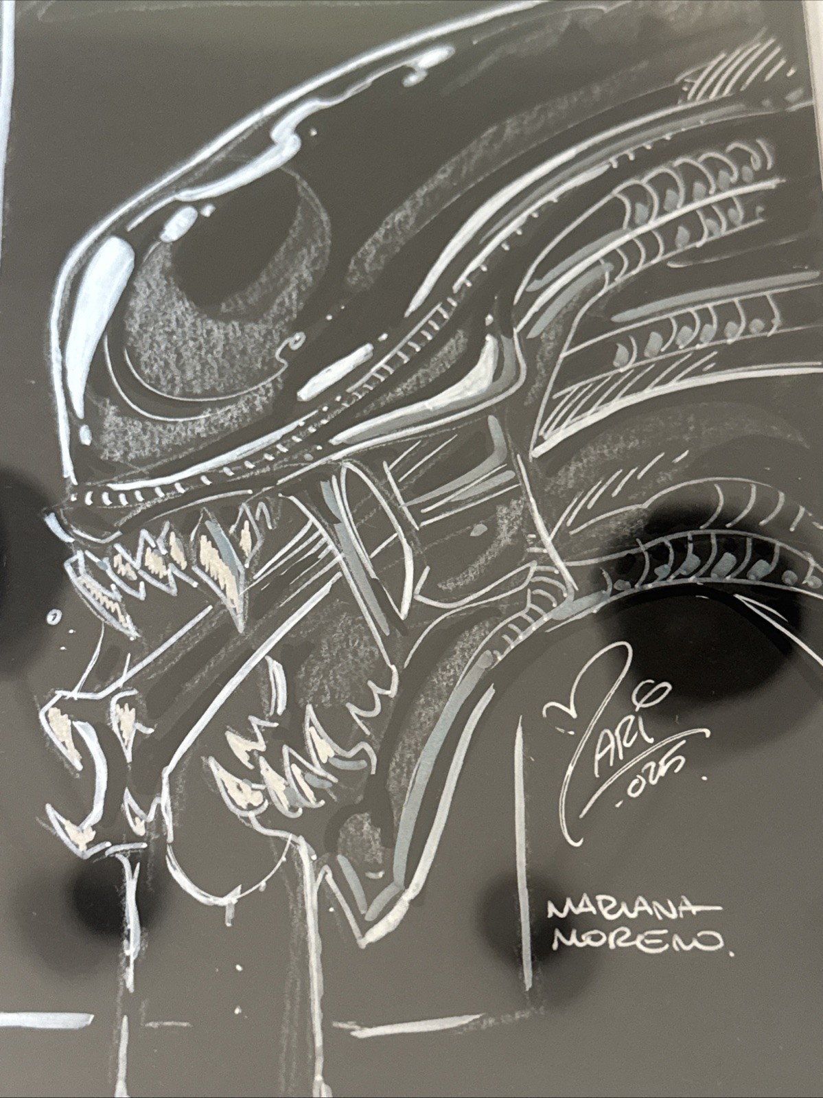 Alien 1 CGC SS 9.6 Original Xenomorph Sketch & Signed 🔥MARIANA MORENO🔥