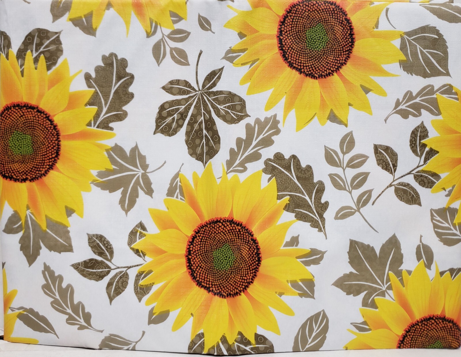Peva Vinyl Kitchen Tablecloth 52″ x 52″ Square (4 people) SUNFLOWERS, BH