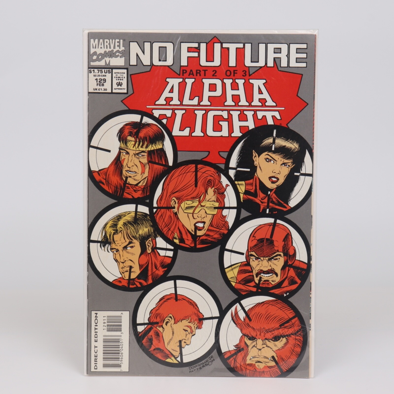 Marvel Comics Alpha Flight No Future Part 2 of 3 Vol 1 #129 February 1994