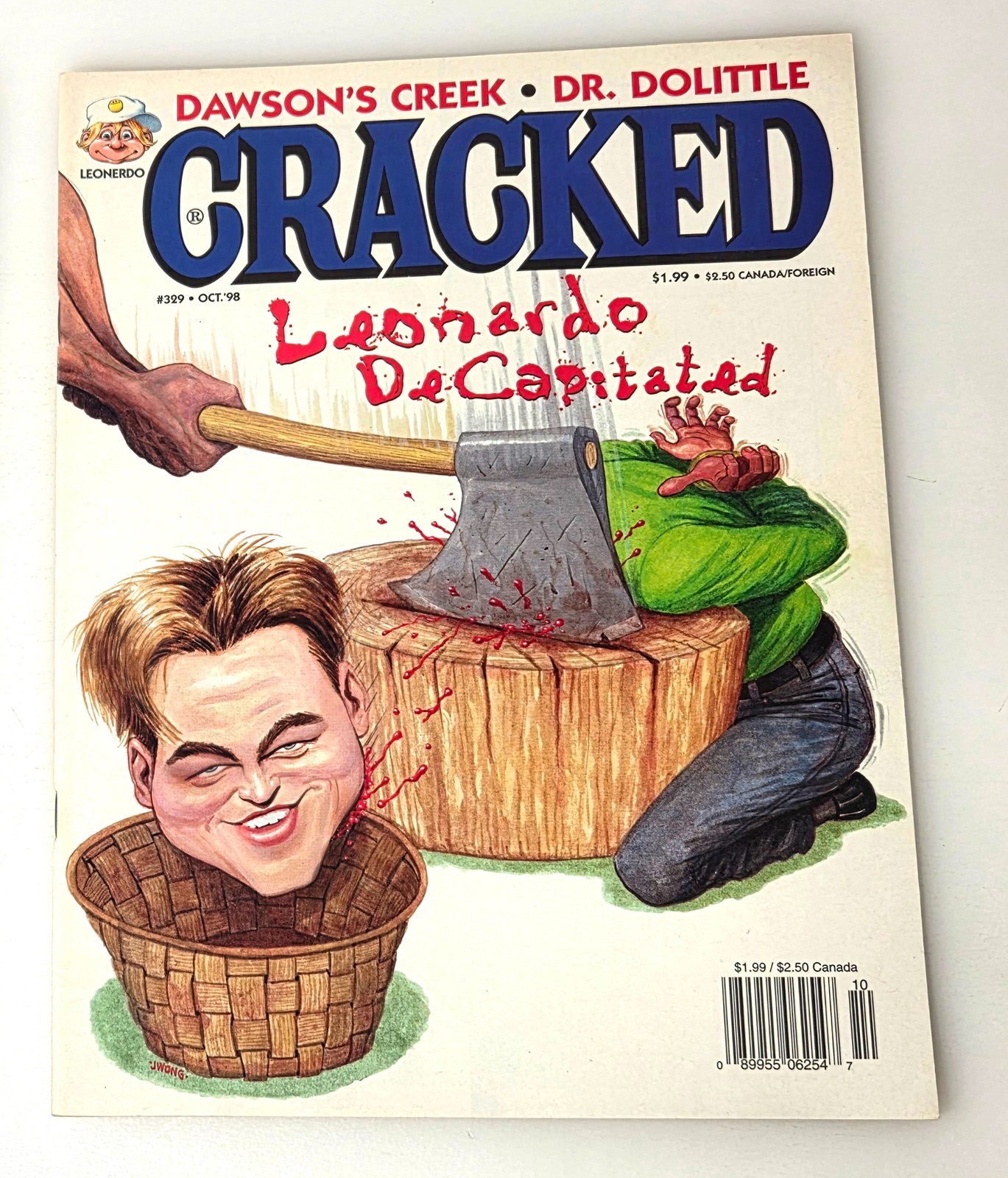 Cracked Magazine Issue 329 October 1998 Leonardo DiCaprio LN+!