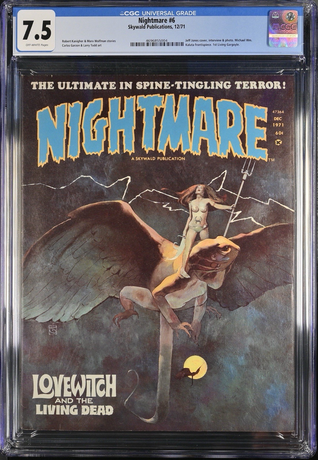 NIGHTMARE 6🔥CGC 7.5🔥CLASSIC HORROR🔥SKYWALD🔥RARE🔥LOOKS HIGHER🔥