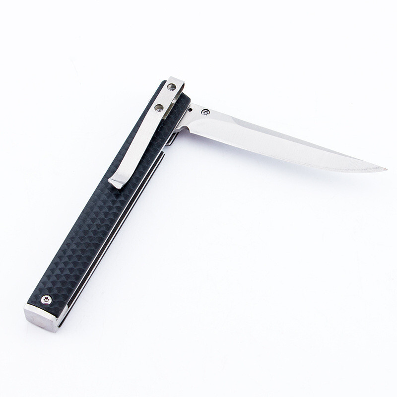 M390 Flip Composite Fiber Handle Pocket Folding Jack Knife