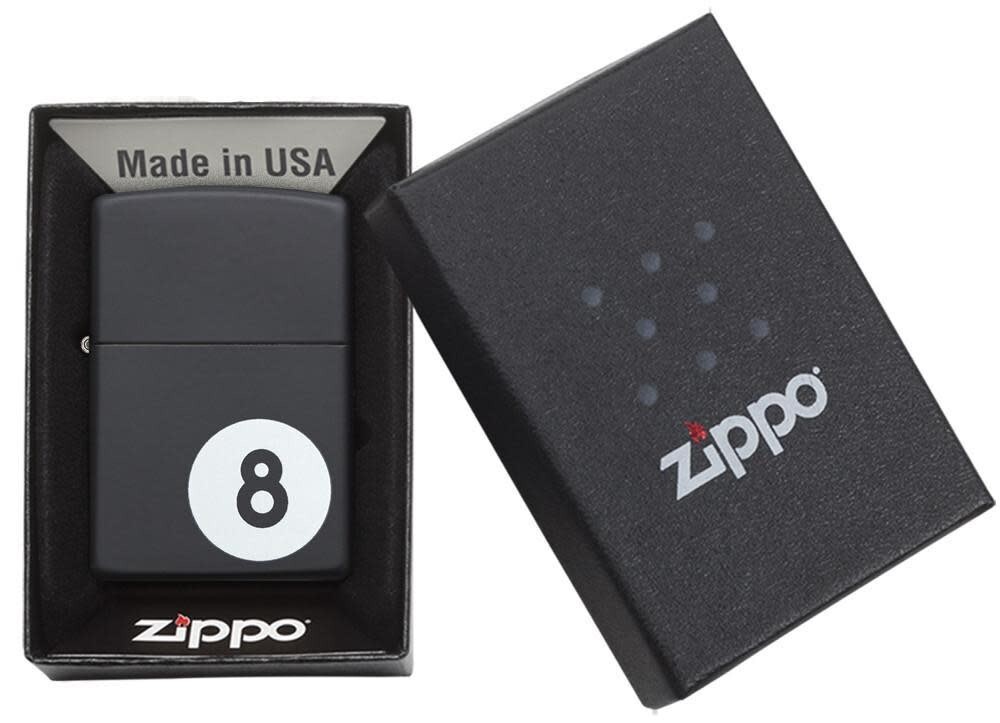 Zippo 28432, 8 Ball-Billiards, Black Matte Finish Lighter