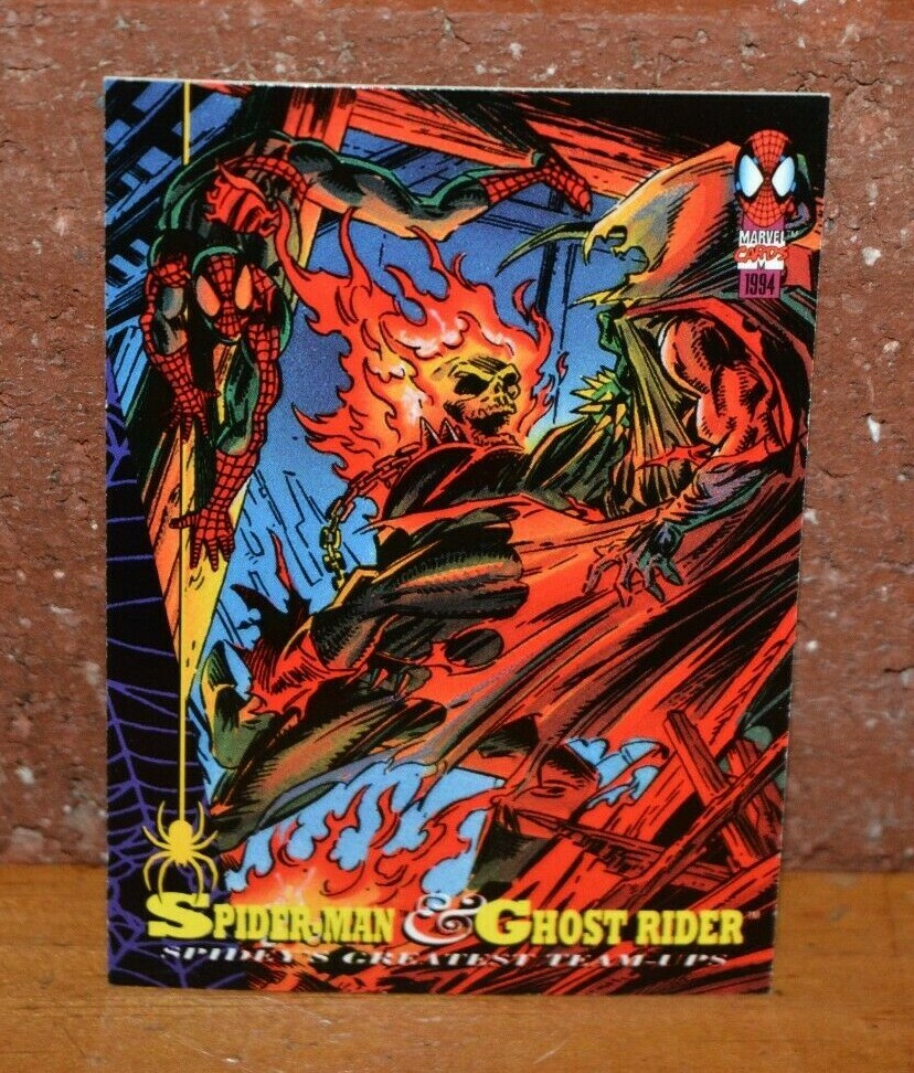 MARVEL COMICS SPIDER-MAN DAILY BUGLE TRADING CARD GHOST RIDER