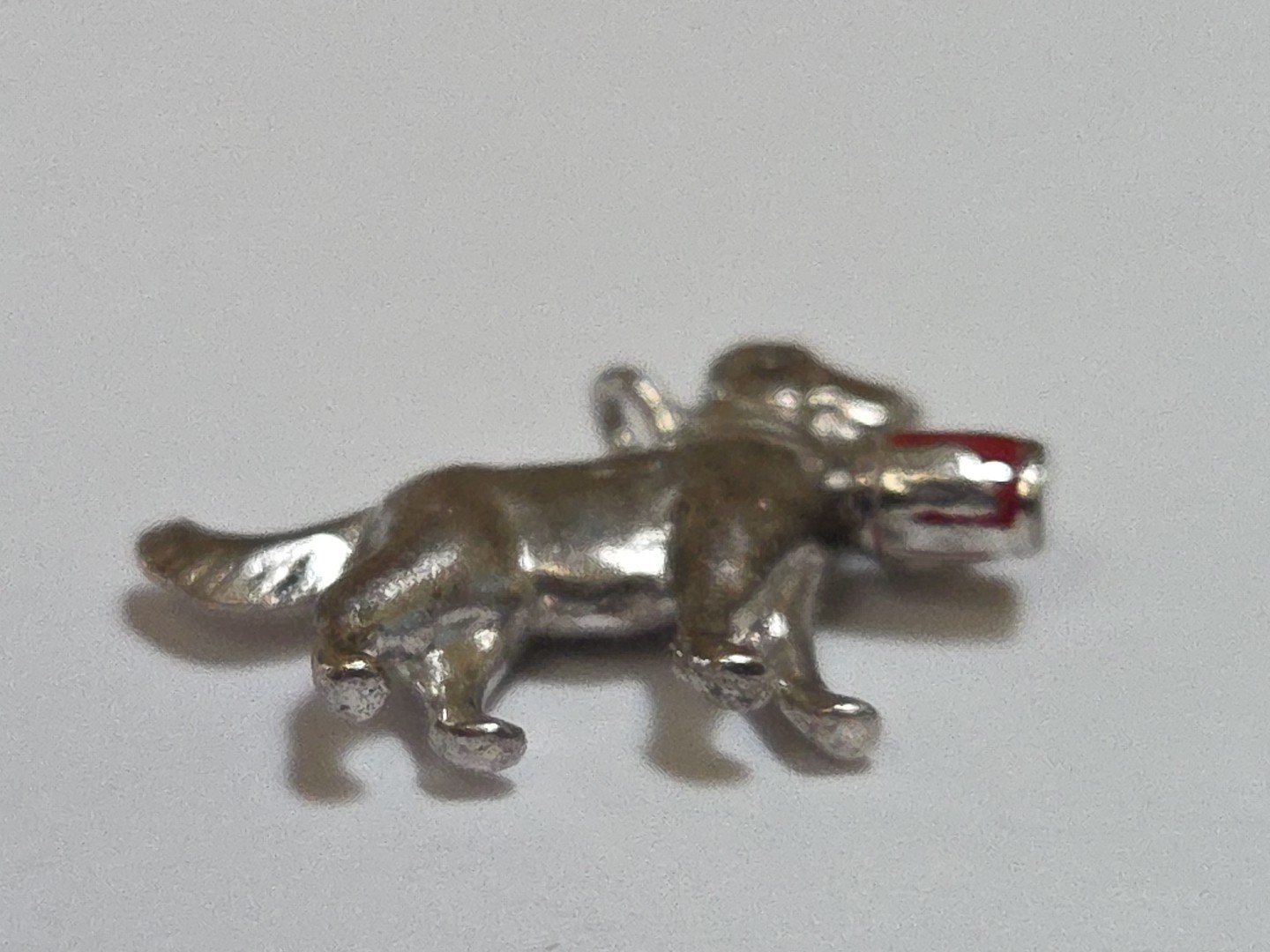 Sterling Silver ~ St Bernard Charm ~ Dangling KEG! ~ VERY RARE! ~ VINTAGE