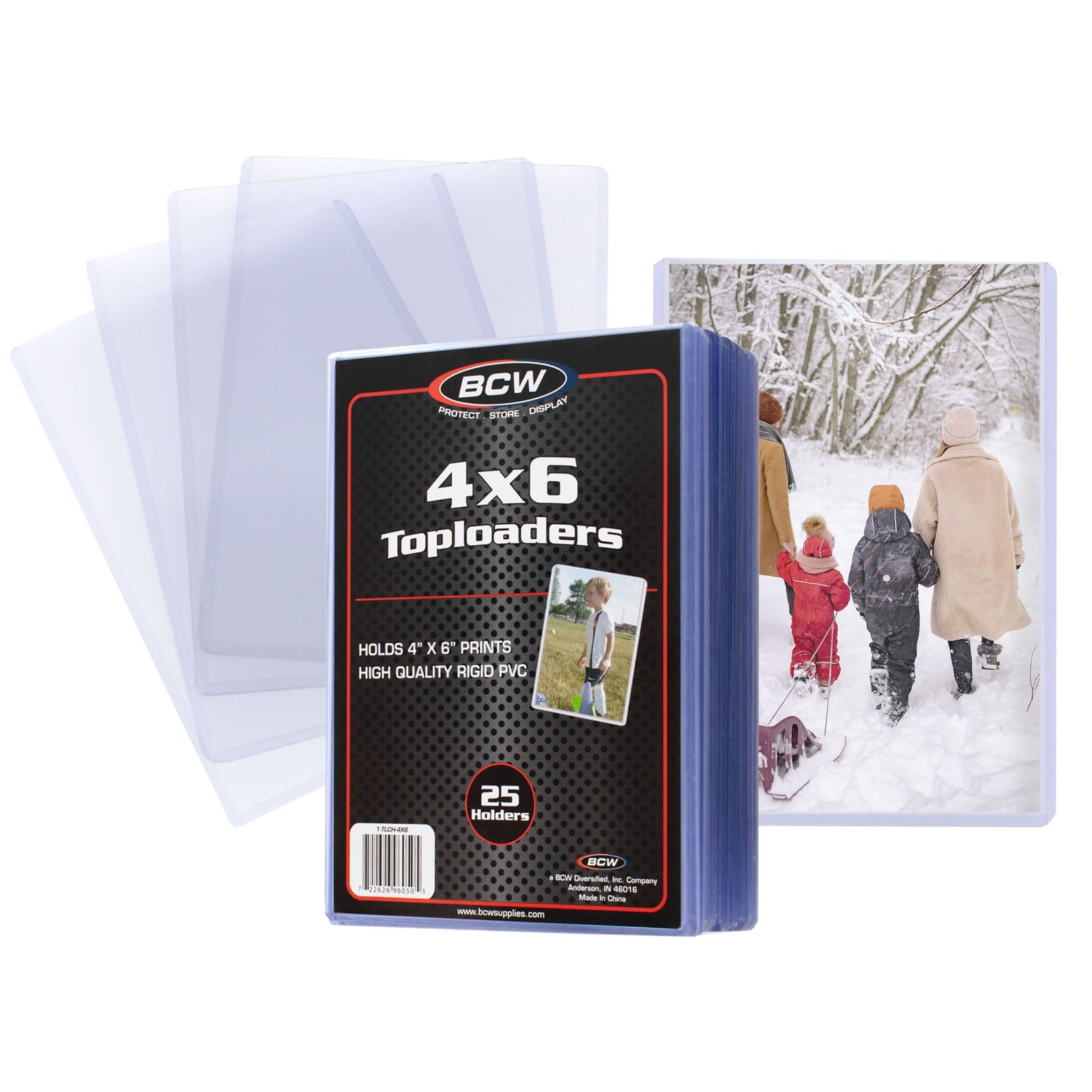 25Pack 4×6 Post Card & Photo Top Loaders,Clear Plastic Protectors,Pocket Protect