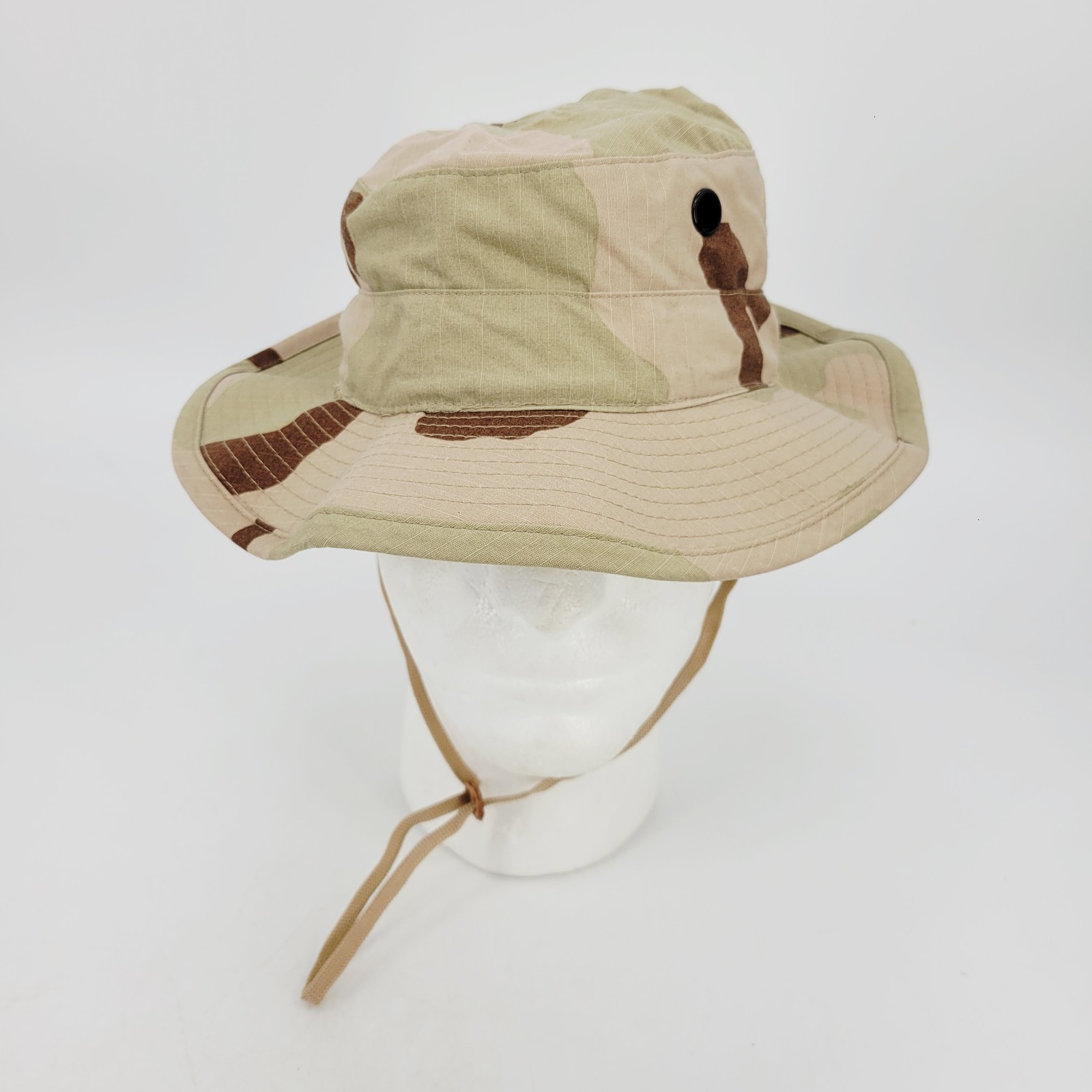 Mil-Spec Desert Camo Boonie Hat Size 7 Hot Weather Sun Hat Enhanced Ripstop