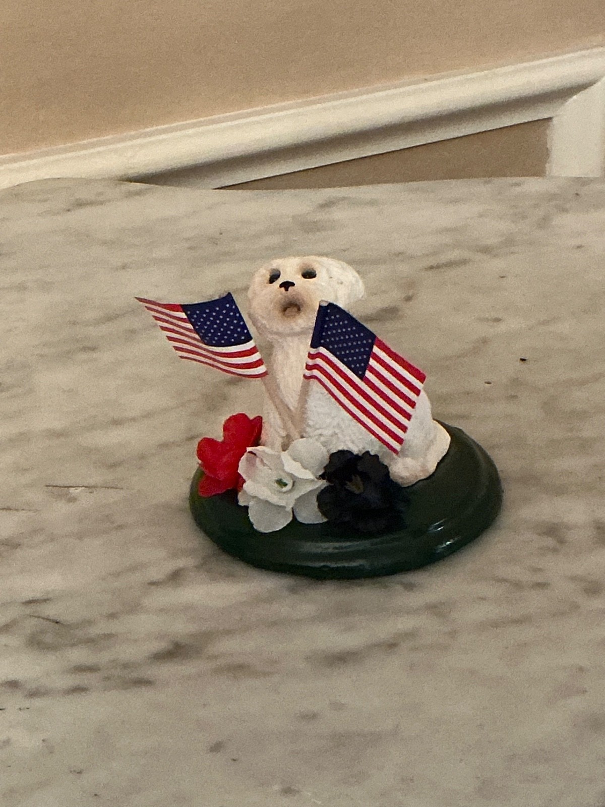 Byers Choice Patriotic Dog – Repurposed for Patriotic Holidays! Adorable!