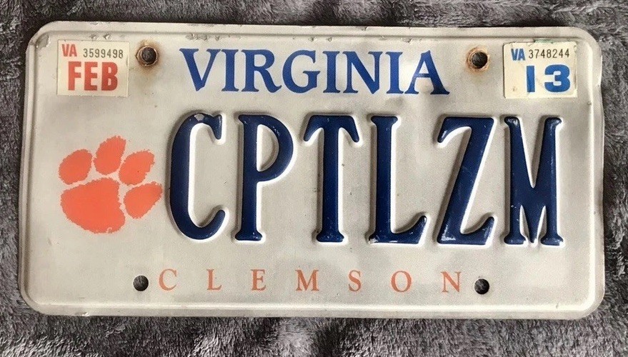 Vintage Vanity License Plate Capitalism Gas & Oil Decor Art USA America 250 Sign