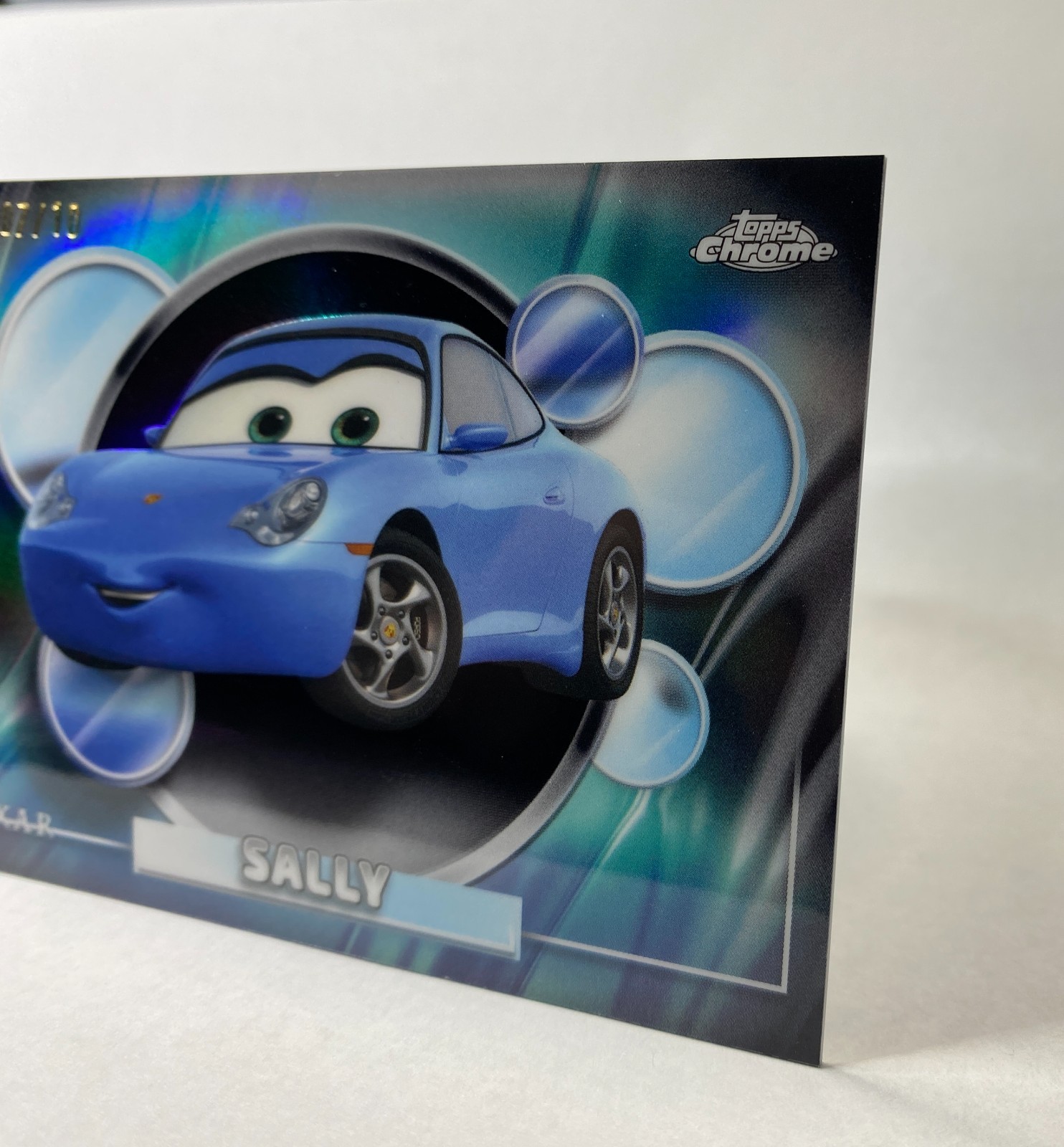 2026 Topps Chrome Disney Sally #22 Black Refractor 07/10 Pixar Cars *RARE*