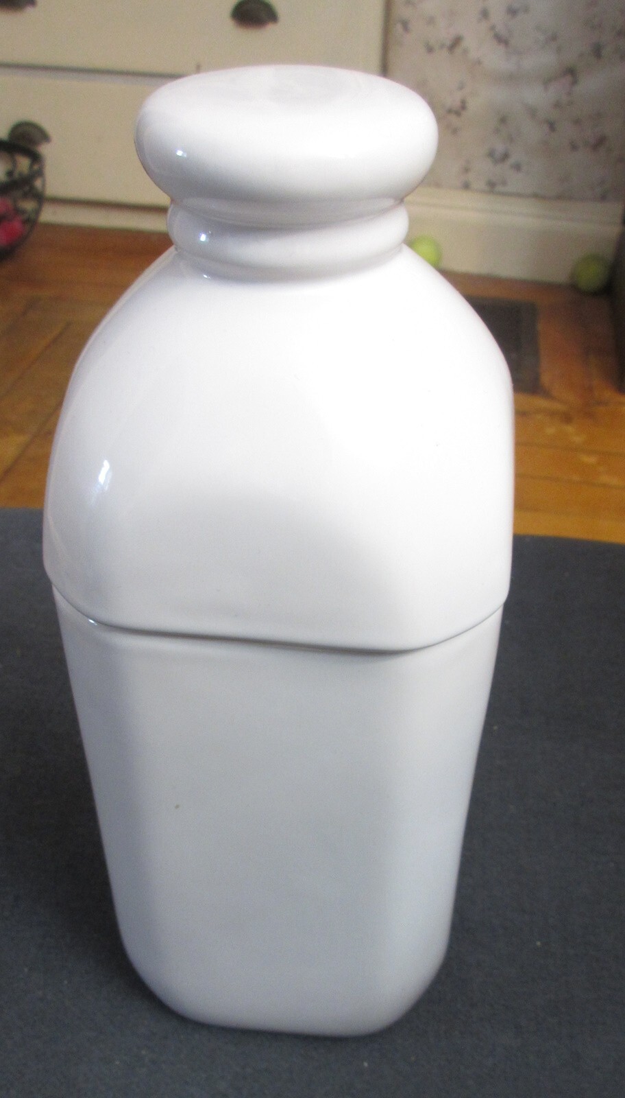 Modern Gourmet Foods White Ceramic 9¼” Tall Canister