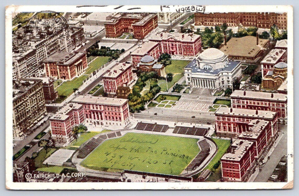 New York Antique New York Postcard NEW YORK CITY Columbia University 1925