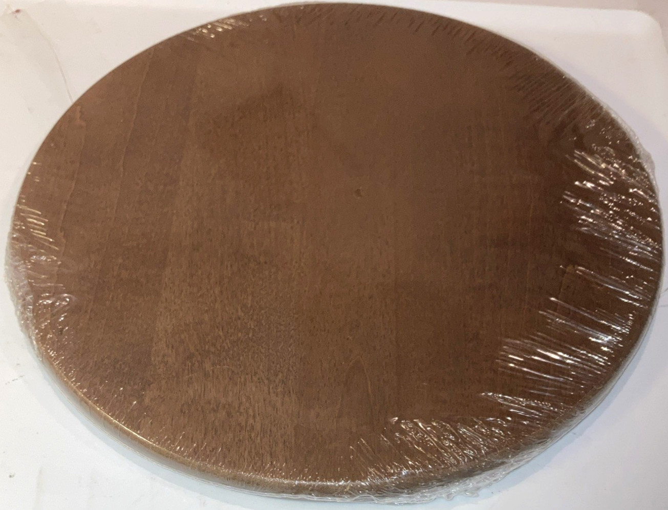 Longaberger WoodCrafts Lid-11″ Round Keeping Basket-Rich Brown-NEW!!!