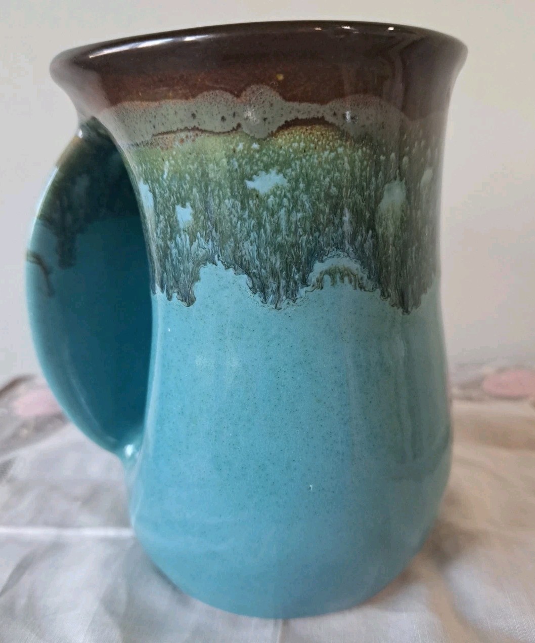 Neher OCEAN TIDE Right Handed Handwarmer Mug Clay in Motion 2021 Signed