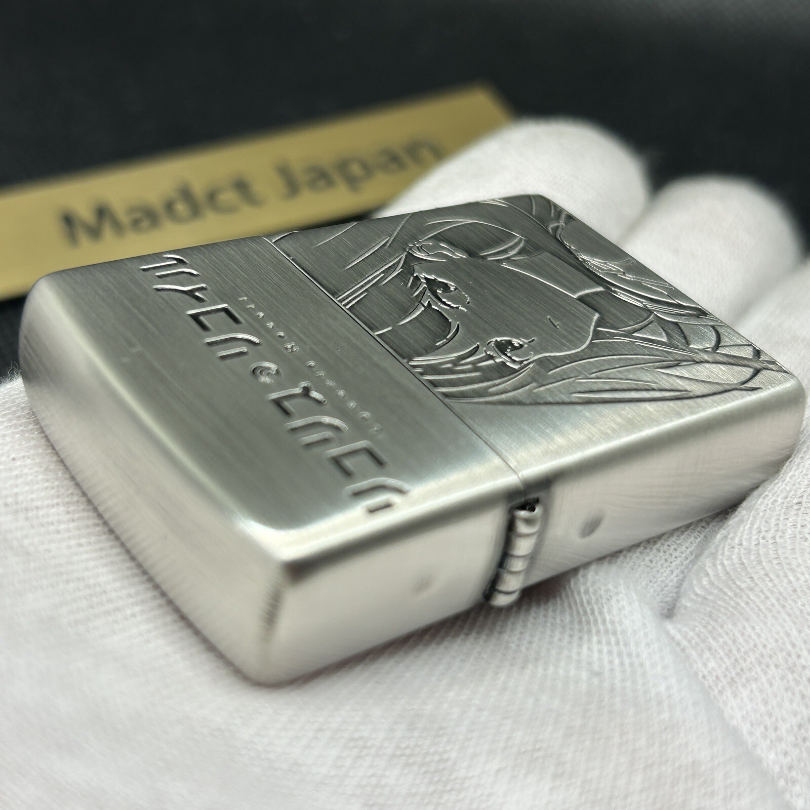 Zippo Oil Lighter Lycoris Recoil Chisato Takina Silver Brass Regular Japan Anime