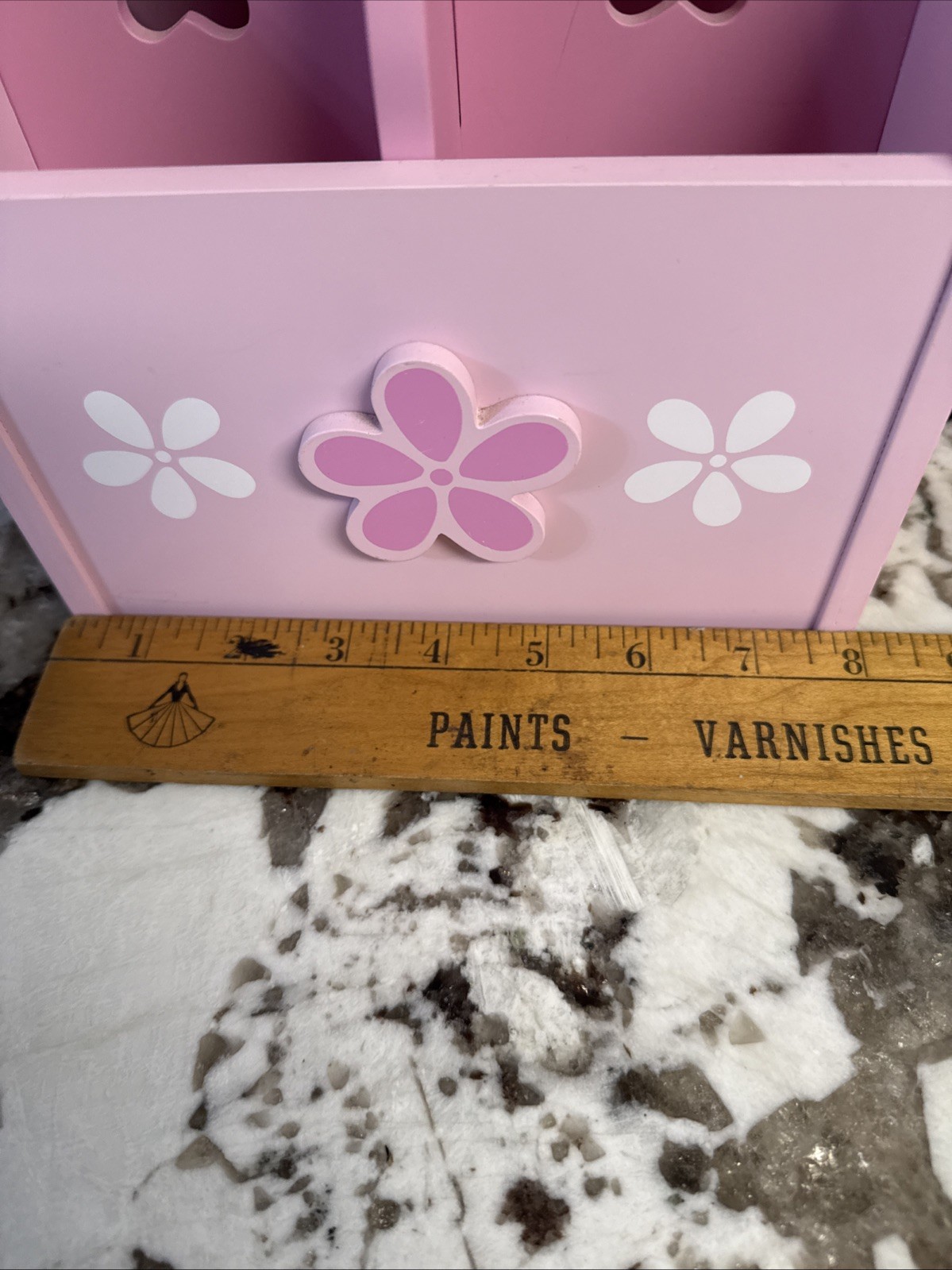 Vintage 2002 Sanrio Hello Kitty Storage Big Wood Heavy Caddy