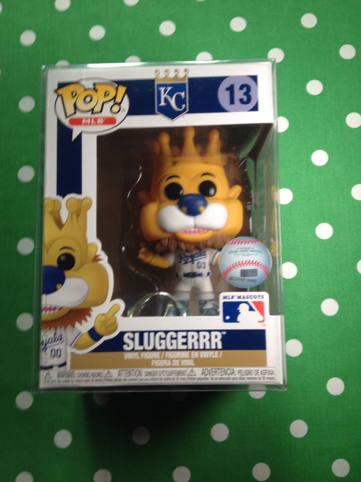 Funko Pop Sluggerrr 13 w/Protector New Unopened MLB Mascots Kansas City Royals